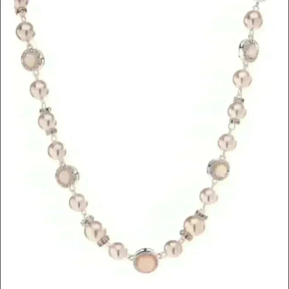 Anne Klein New Pearl Crystal Necklace - Picture 2 of 2